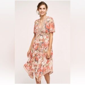 ANTHROPOLOGIE RANNA GILL ROSE BOUQUET
DRESS Sz 8